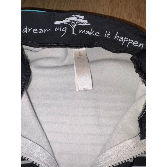 NWOT Women's Lululemon Specialized Cycling Wind Jacket - Size 6 - Black/White - Picture 8 of 11